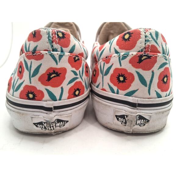 Vans California Poppy Floral Slip On Skateboarding Shoes Size 10.5 Women's - Picture 4 of 7